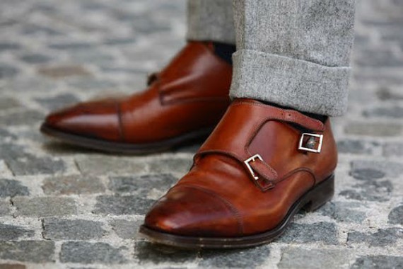 sapatos masculino social bico fino couro Dupla fivela Feitas à mão Marrom  Amarelo Sapatos de couro vaca|Sapatos Formais| - AliExpress