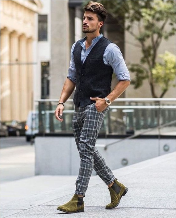 moda masculina bota chelsea